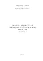 prikaz prve stranice dokumenta Primjena DNS tehnika u tretiranju slabinskih bolnih sindroma