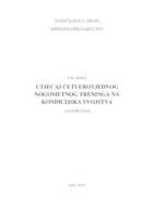 prikaz prve stranice dokumenta Utjecaj četverotjednog nogometnog treninga na kondicijska svojstva