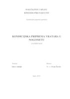 prikaz prve stranice dokumenta Kondicijska priprema vratara u nogometu