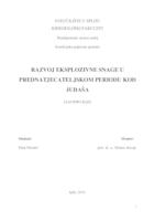 prikaz prve stranice dokumenta Razvoj eksplozivne snage u prednatjecateljskom periodu kod judaša