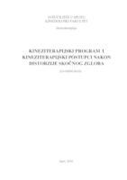 prikaz prve stranice dokumenta Kineziterapijski program i kineziterapijski postupci nakon distorzije skočnog zgloba