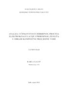 prikaz prve stranice dokumenta Analiza učinkovitosti i hibridnog procesa elektrokoagulacije i prirodnog zeolita u obradi kompostne procjedne vode
