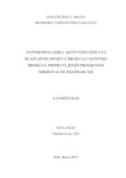 prikaz prve stranice dokumenta Antioksidacijska aktivnost izolata hlapljivih spojeva brokule i kineske brokule pripravljenih primjenom mikrovalne ekstrakcije