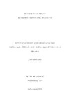 prikaz prve stranice dokumenta Ispitivanje odziva membrana na bazi FePO4 : Ag2S : PTFE = 1 : 2 : 3 i FePO4 : Ag2S : PTFE = 1 : 3 : 4 pri pH = 1