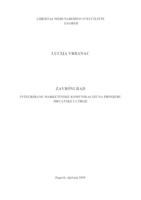 prikaz prve stranice dokumenta Integrirane marketinške komunikacije na primjeru Hrvatske lutrije d.o.o.