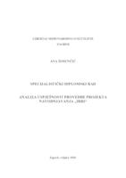 prikaz prve stranice dokumenta Analiza uspješnosti provedbe projekta navodnjavanja "IRRI"