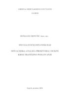 prikaz prve stranice dokumenta Situacijska analiza proizvoda Cockte kroz franšizno poslovanje