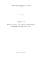 prikaz prve stranice dokumenta Razvoj obiteljskog poduzetništva na primjeru Gavrilovića d.o.o.