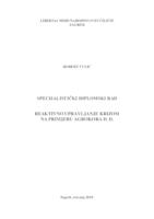 prikaz prve stranice dokumenta Reaktivno upravljanje krizom na primjeru AGROKORA d.d.