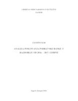 prikaz prve stranice dokumenta Analiza poslovanja Podravske banke u razdoblju od 2016. - 2017. godine