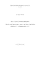 prikaz prve stranice dokumenta Strategije, taktike i organizacija prodaje poduzeća Klimaoprema d.d.