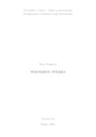 prikaz prve stranice dokumenta Wienerov indeks