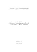 prikaz prve stranice dokumenta Blokovni dizajni, geodetski grafovi i ldpc kodovi