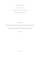 prikaz prve stranice dokumenta Antioksidacijska aktivnost ekstrakata odabranih vrsta ljekovitog bilja