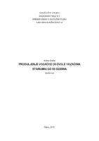 prikaz prve stranice dokumenta Produljenje vozačke dozvole vozačima starijim od 65 godina