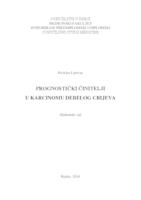 prikaz prve stranice dokumenta Prognostički činitelji u karcinomu debelog crijeva