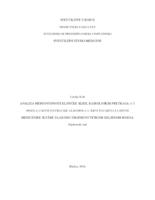 prikaz prve stranice dokumenta Analiza međuovisnosti kliničke slike, radioloških pretraga (CT mozga) i koncentracije alkohola u krvi pacijenata hitne medicinske službe s lakom i umjereno teškom ozljedom mozga