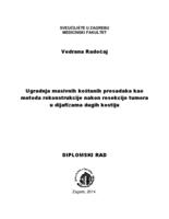 prikaz prve stranice dokumenta Ugradnja masivnih koštanih presadaka kao metoda rekonstrukcije nakon resekcije tumora u dijafizama dugih kostiju