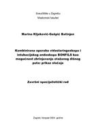 prikaz prve stranice dokumenta Ekvivalent: Kombinirana uporaba videolaringoskopa i intubacijskog endoskopa BONFILS kao mogućnost zbrinjavanja otežanog dišnog puta: prikaz slučaja