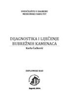 prikaz prve stranice dokumenta Dijagnostika i liječenje bubrežnih kamenaca