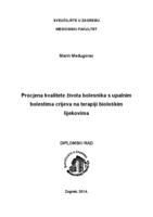 prikaz prve stranice dokumenta Procjena kvalitete života bolesnika s upalnim bolestima crijeva na terapiji biološkim lijekovima