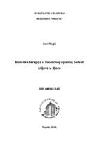 prikaz prve stranice dokumenta Biološka terapija u kroničnoj upalnoj bolesti crijeva u djece