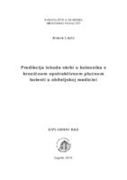 prikaz prve stranice dokumenta Predikcija ishoda skrbi bolesnika s kroničnom opstruktivnom plućnom bolesti u obiteljskoj medicini