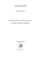 prikaz prve stranice dokumenta Akutna bubrežna insuficijencija  tijekom perioperacijskog razdoblja