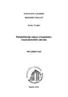 prikaz prve stranice dokumenta Rehabilitacija nakon ortopedsko-traumatoloških zahvata