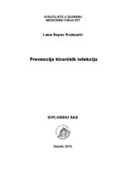 prikaz prve stranice dokumenta Prevencija kirurških infekcija