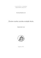 prikaz prve stranice dokumenta Životne navike učenika srednjih škola