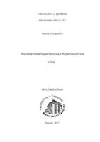 prikaz prve stranice dokumenta Rezistentna hipertenzija i hipertenzivna kriza