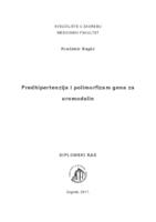 prikaz prve stranice dokumenta Predhipertenzija i polimorfizam gena za uromodulin