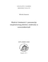 prikaz prve stranice dokumenta Rizični čimbenici i prevencija respiratornog distres sindroma u novorođenčadi