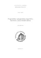 prikaz prve stranice dokumenta Prognostička i patogenetska uloga Nrf2 u karcinomu pluća nemalih stanica