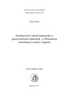 prikaz prve stranice dokumenta Kratkoročni ishod bolesnika s gastroshizom liječenih u Kliničkom bolničkom centru Zagreb