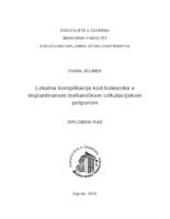 prikaz prve stranice dokumenta Lokalne komplikacije kod bolesnika s implantiranom mehaničkom cirkulacijskom potporom