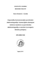 prikaz prve stranice dokumenta Usporedba konvencionalne površinske elektormiografije i komercijalno dostupne mišićne narukvice za površinsku elektromiografiju s osvrtom na moguću kliničku primjenu