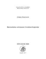 prikaz prve stranice dokumenta Neonatalna aloimuna trombocitopenija