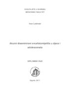 prikaz prve stranice dokumenta Akutni diseminirani encefalomijelitis u djece i adolescenata