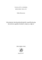 prikaz prve stranice dokumenta Učestalost ekstraintestinalnih manifestacija kronične upalne bolesti crijeva u djece