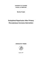 prikaz prve stranice dokumenta Suboptimal reperfusion after primary percutaneous coronary intervention