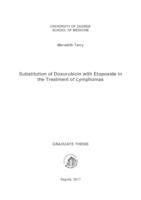 prikaz prve stranice dokumenta Substitution of doxorubicin with etoposide in the treatment of lymphomas