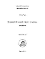 prikaz prve stranice dokumenta Neurobiološki korelati svijesti i integrirane percepcije