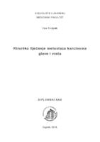 prikaz prve stranice dokumenta Kirurško liječenje metastaza karcinoma glave i vrata