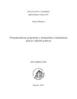 prikaz prve stranice dokumenta Preoperativna priprema u bolesnika s bolestima pluća i dišnih puteva