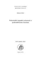 prikaz prve stranice dokumenta Psihološki aspekti ovisnosti o psihoaktivnim tvarima