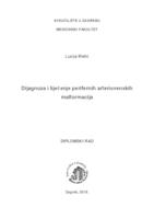 prikaz prve stranice dokumenta Dijagnoza i liječenje perifernih arteriovenskih malformacija