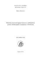 prikaz prve stranice dokumenta Klinička imunoterapija tumora s antitijelima protiv inhibicijskih receptora T-limfocita