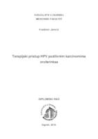 prikaz prve stranice dokumenta Terapijski pristup HPV pozitivnim karcinomima orofarinksa